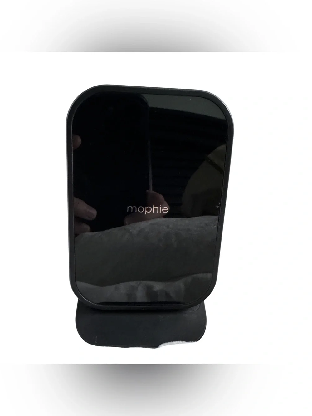 Mophie Black Wireless Charging Stand + Adapter | Qi 10W Foldable Phone Cradle